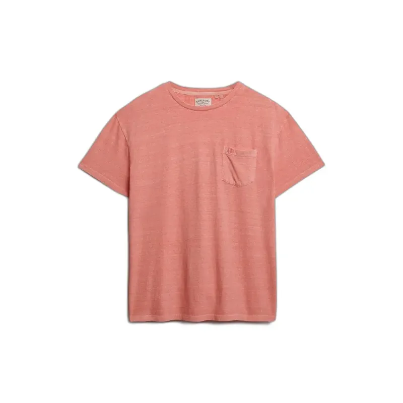 Linen T-shirt with pocket Superdry Classic