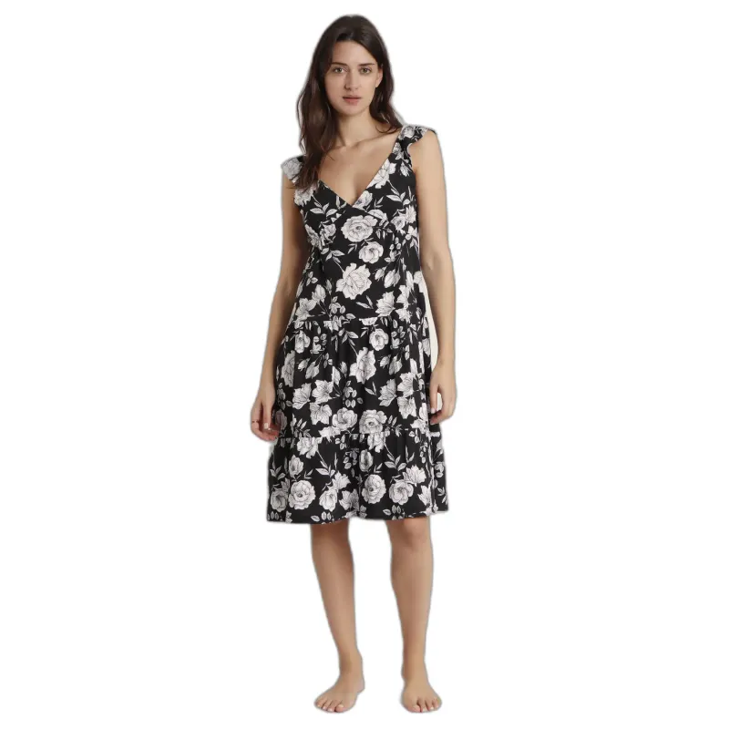 Women's sleeveless flower beach dress Admas