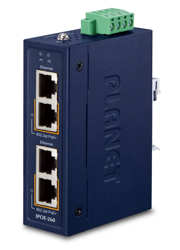 PLANET Industrial 2-port 10/100/1000T Gigabit Ethernet (10/100/1000) P