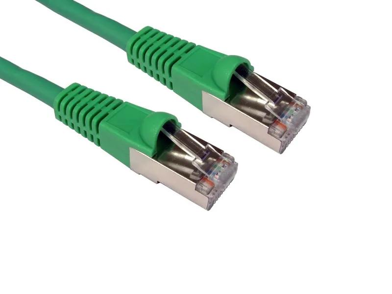 Cables Direct 10m CAT6a M - M networking cable Green S/FTP (S-STP)
