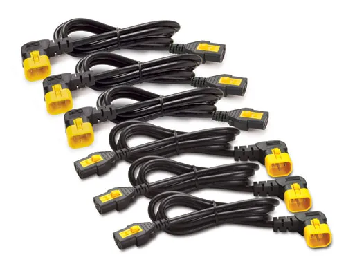 APC Power Cord Kit (6 ea) Locking C13 to C14 (90 Degree) 1.2m