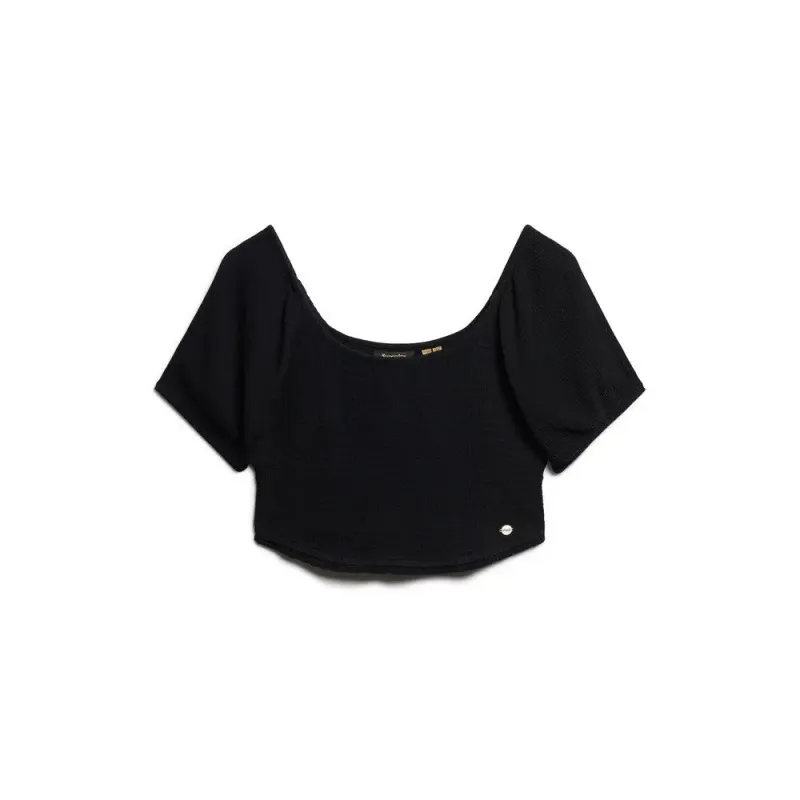 Women's T-shirt Superdry Smocked Woven