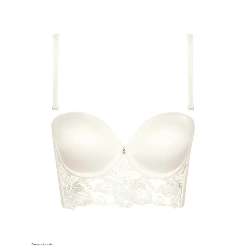 Padded balconette bra for women Lisca Eminence mariage