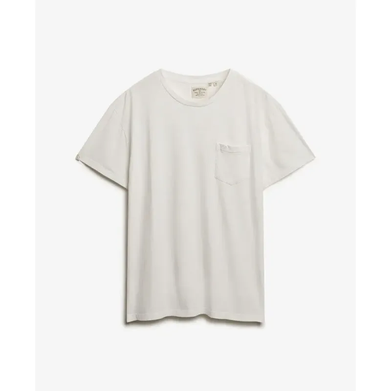 Linen T-shirt with pocket Superdry Classic