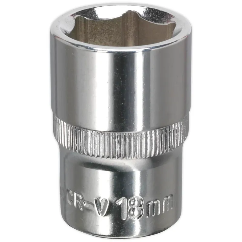 Sealey 1/2" Drive Hexagon WallDrive Socket Metric
