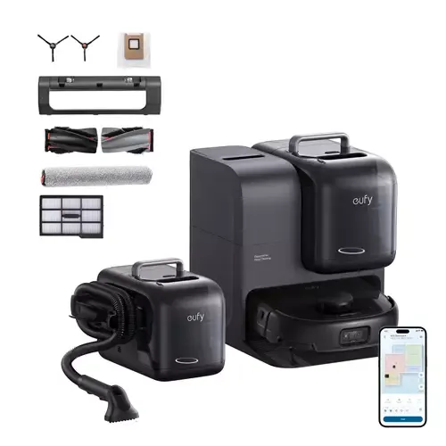 Eufy Omni E28 Robot Vacuum & Mop with All-in-One Station and Portable Deep Cleaner