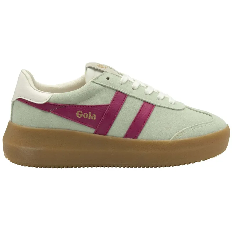 Lace-up suede trainers for women Gola Athena