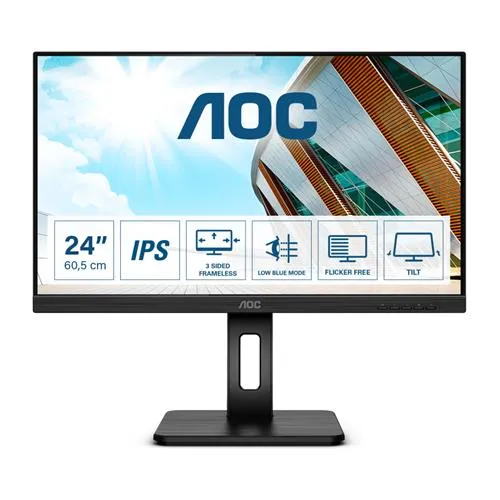AOC P2 Q24P2Q computer monitor 60.5 cm (23.8") 2560 x 1440 pixels Quad HD LED Black