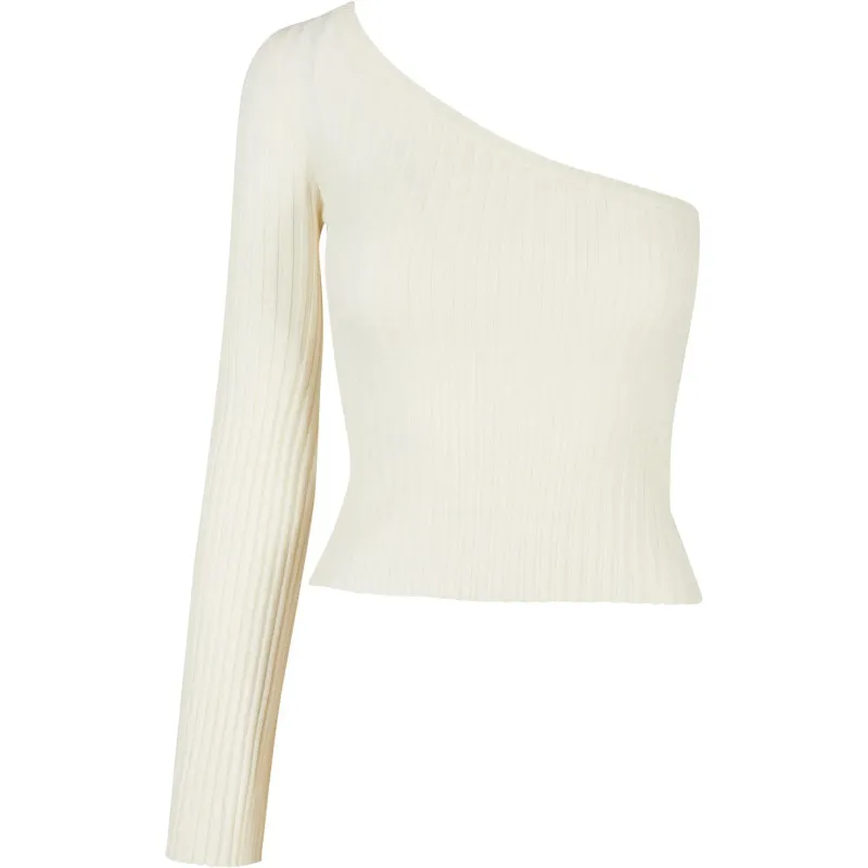 Sweater court ribbed knit one sleeve woman Urban Classics