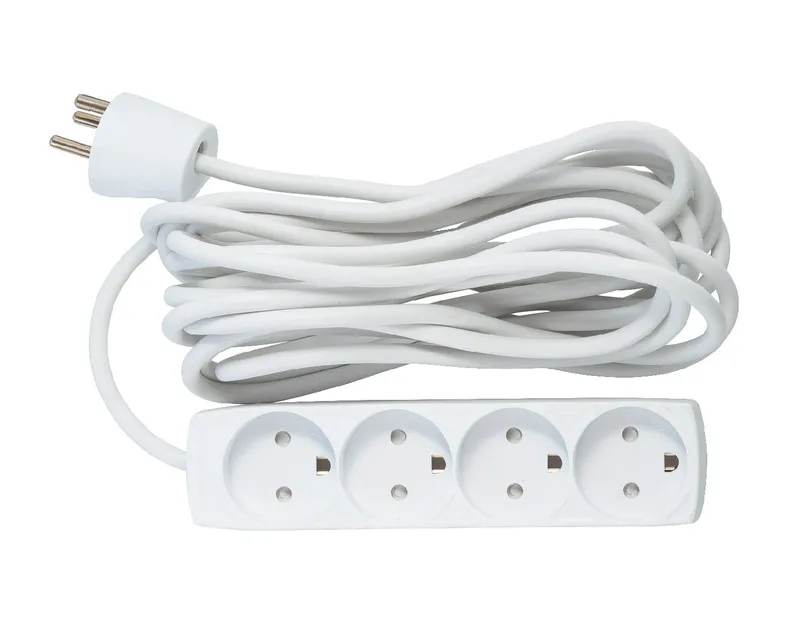 Microconnect GRU00450WDK power extension 5 m 4 AC outlet(s) Indoor Whi