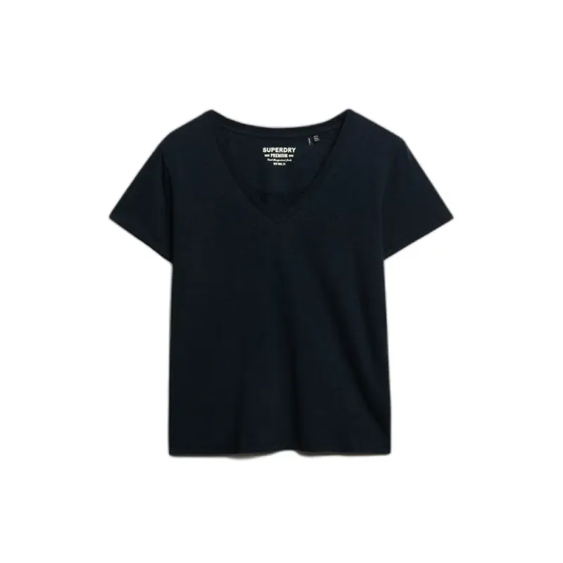 Women's V-neck T-shirt Superdry Slub Emb de Studios