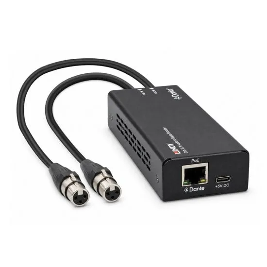 2ch XLR Audio to Dante&reg; Encoder