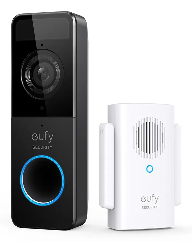 Eufy Security Wi-Fi Video Doorbell Kit White 1080p-Grade Resolution 120-day Battery No Monthly Fees Human Detection 2-Way Audio Free Wireless Chime 16GB Micro-SD Card Included