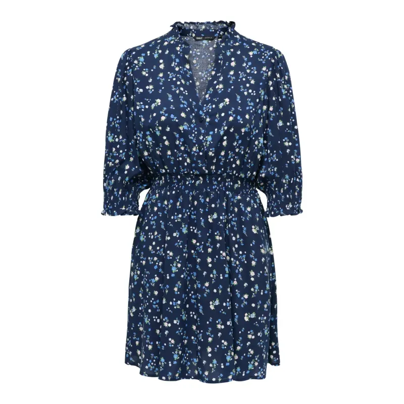 3/4 Sleeve Shirt Dress Women Only Raya