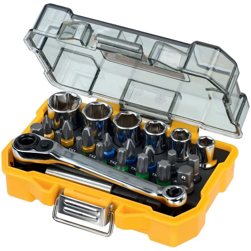 DeWalt 24 Piece 1/4" Drive Socket and Screwdriver Bit Set
