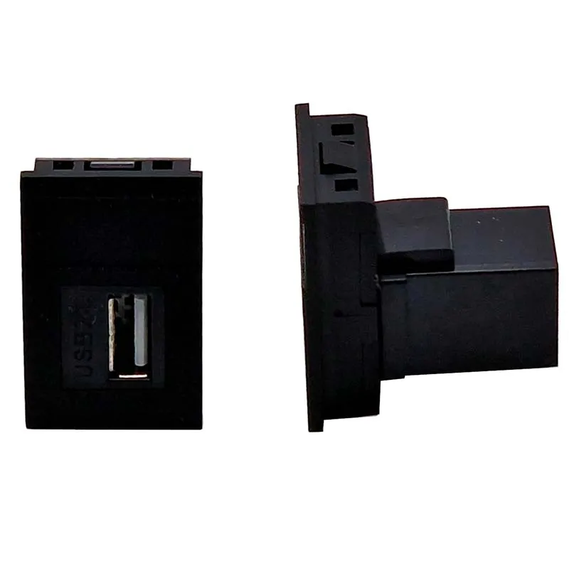 POWERDATA BLACK ICON USB A MEDIA MODULE