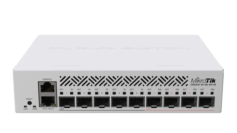 Mikrotik CRS310-1G-5S-4S+IN network switch Managed L3 Power over Ether