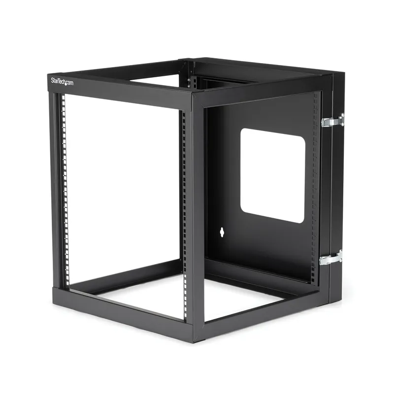 StarTech.com 12U Hinged Open Frame Wall-Mount Server Rack - 22 in. Dee