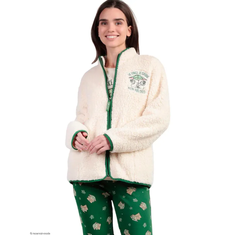 Women's fleece Admas Grogu Cute Star Wars