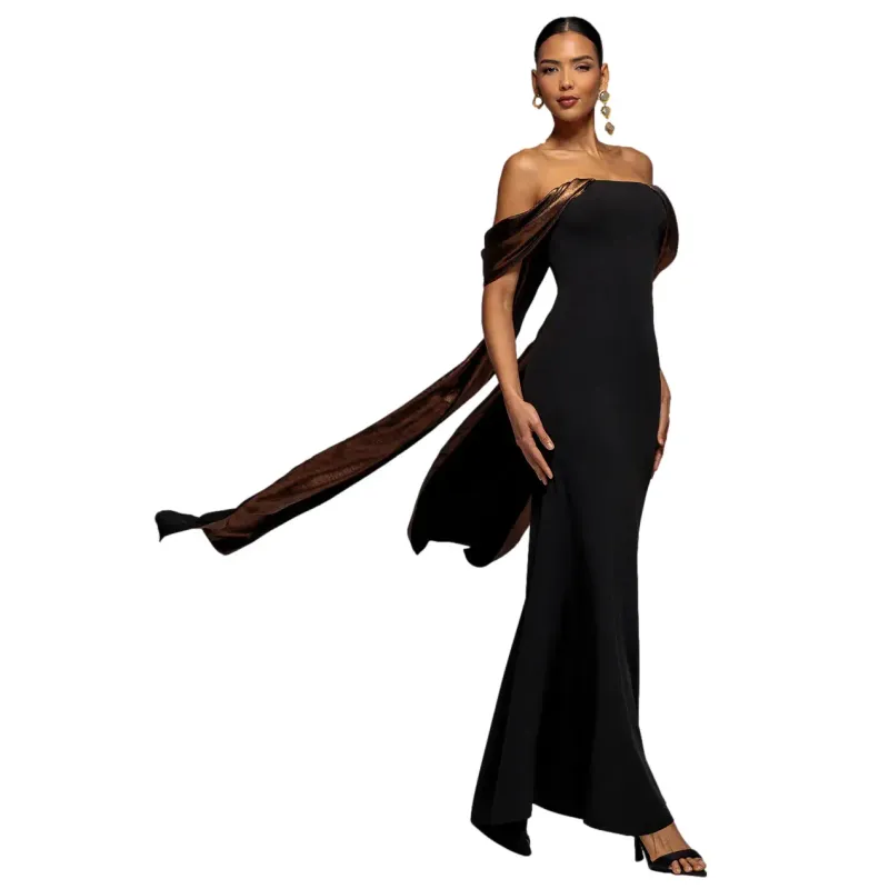 Women's off-the-shoulder dress Goddiva Angel Maxi