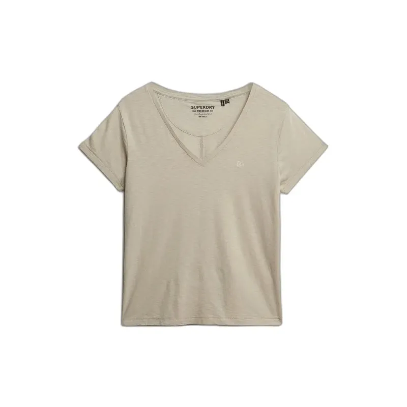 Women's V-neck T-shirt Superdry Slub Emb de Studios