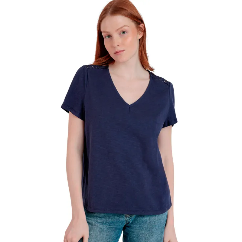 Embellished back T-shirt women Admas Guipur