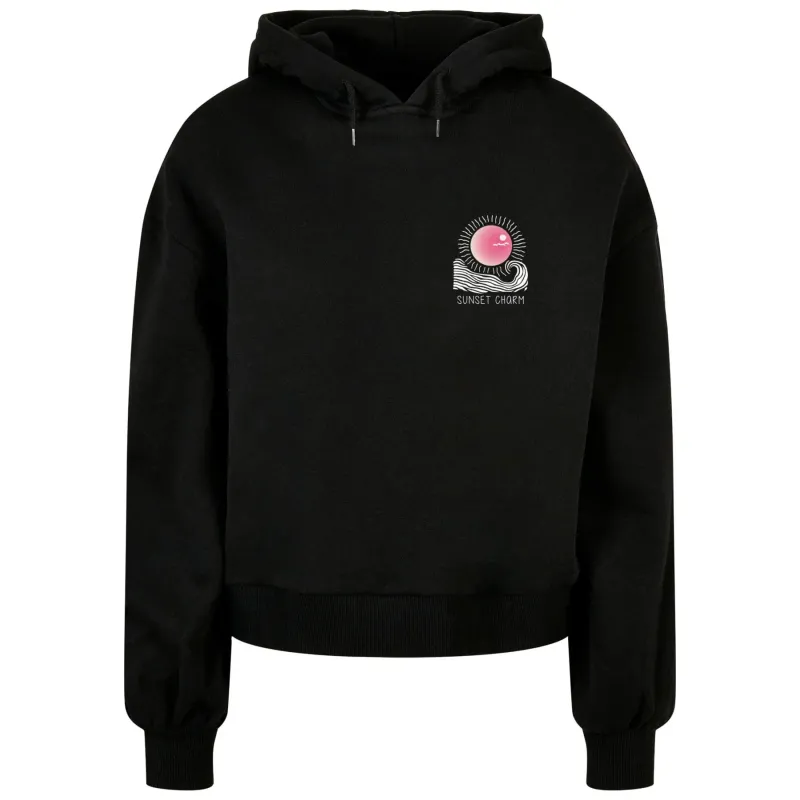 Women's oversized hoodie Merchcode Sunset Charm