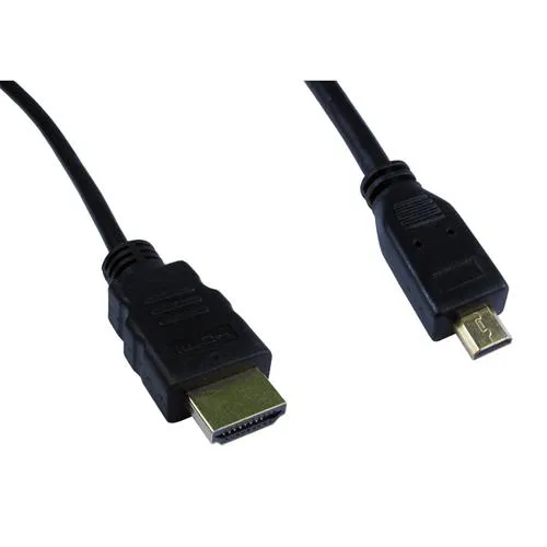 Cables Direct Micro HDMI 1.8m HDMI cable HDMI Type D (Micro) HDMI Type A (Standard) Black
