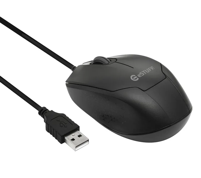 eSTUFF GLB213002 mouse Office Ambidextrous Optical 1200 DPI