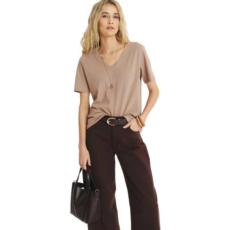 Women's V-neck T-shirt Greenpoint Regular March