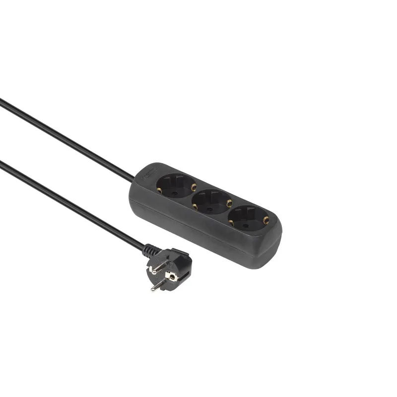 Microconnect GRU0035B power extension 5 m 3 AC outlet(s) Indoor Black