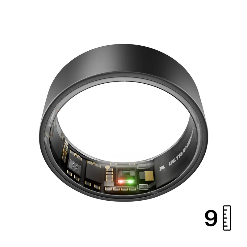 Ultrahuman Ring AIR Sleep and Fitness Tracker Smart Ring for Men and Women No app fee for standard features Up to 6 days battery life (Size 9)
