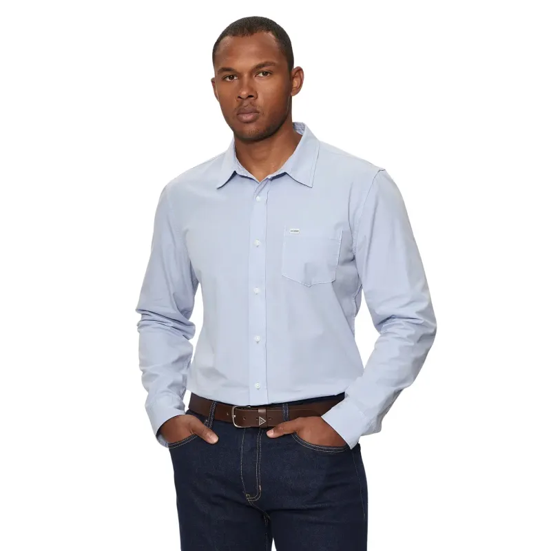 Slim fit long-sleeve shirt with pocket Guess