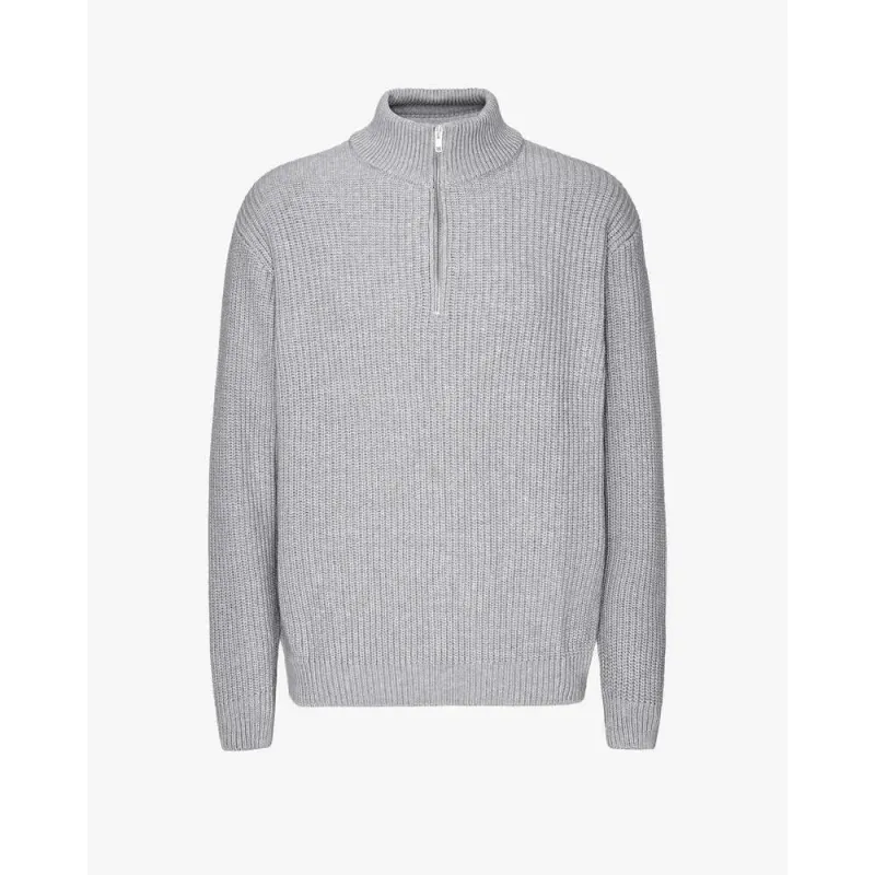 Merino 1/4 zip jumper Colorful Standard Heather Grey