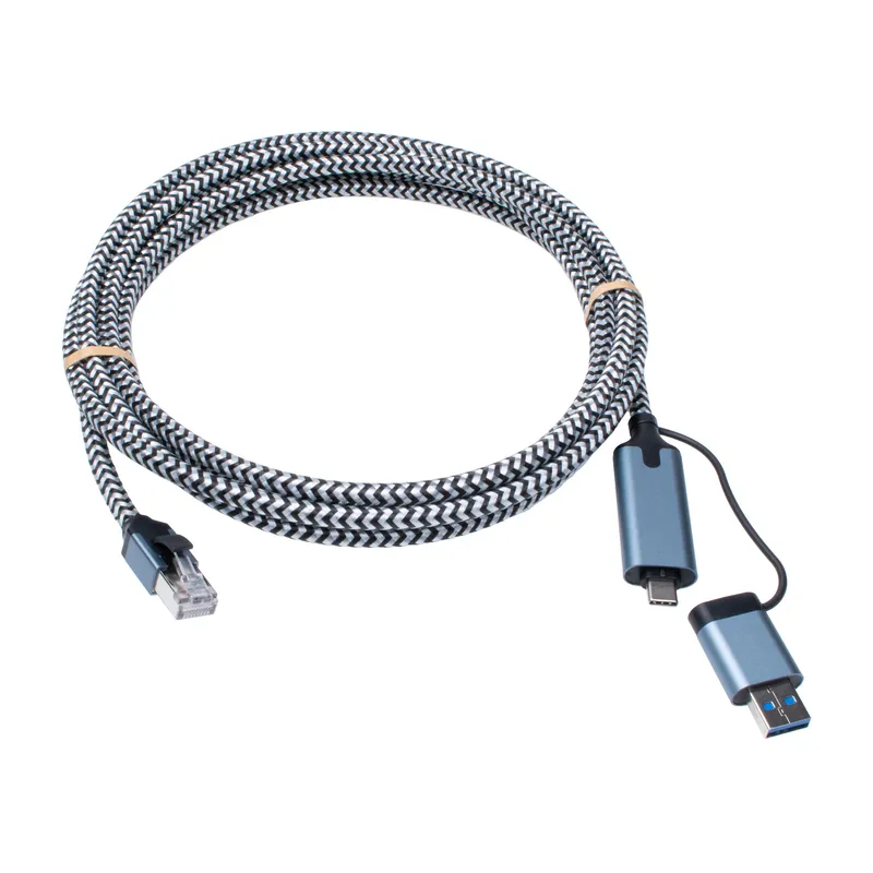 Cablenet CNL 5M USB-C 3.2+USB-A - RJ45 1G networking cable Cat6 U/FTP (STP)