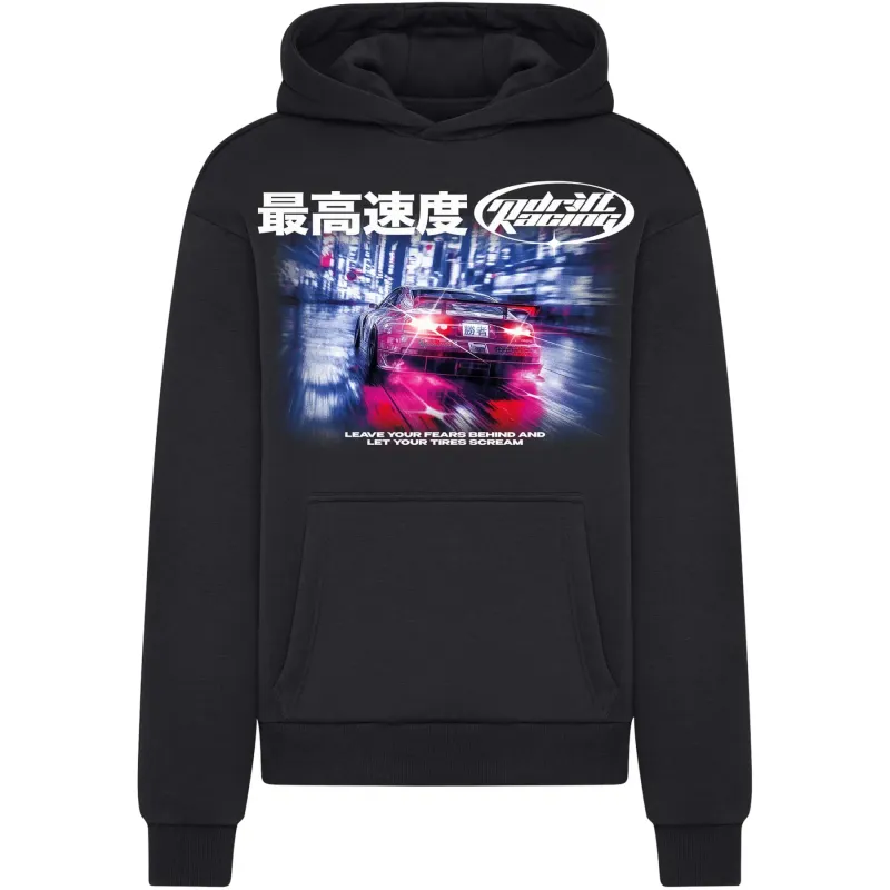 Hooded Sweatshirt Mister Tee Drift Racing Fluffy