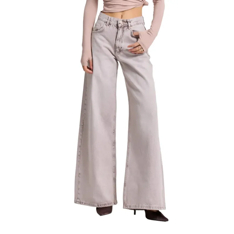 Mid-Rise Palazzo Jeans Women It's Basic Elena