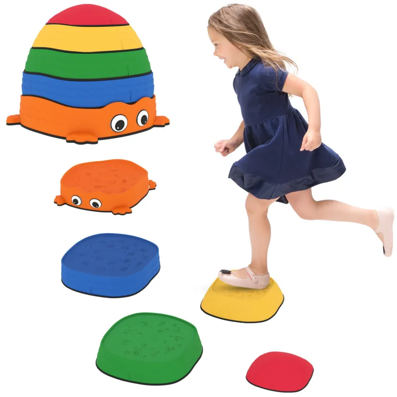 Aiyaplay Frog-shaped Stepping Stones For Kids - Anti-slip Balance Toys For Indoor/outdoor Play