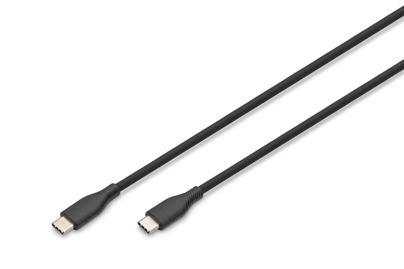 Digitus USB-C silicone connection cable. 0.5m. black