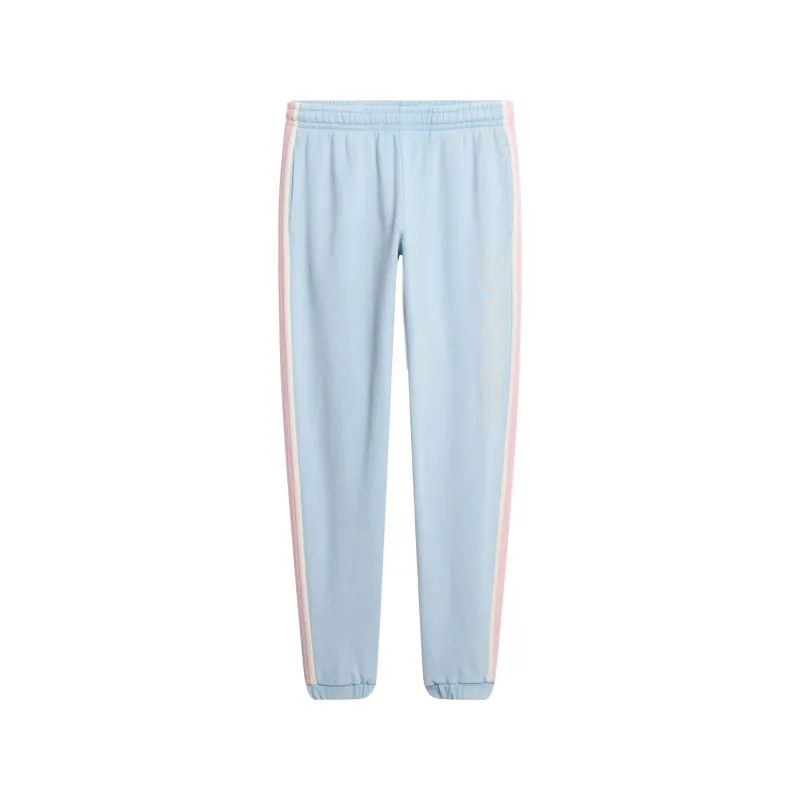 Women's striped side stripe joggers Superdry
