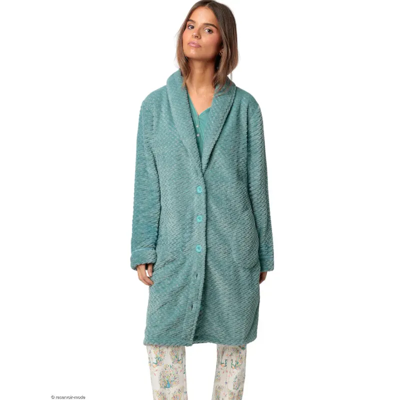 Long Indoor Fleece Women's Admas Soft Peacock