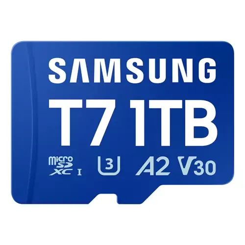 Samsung T7 microSD card 1 TB MicroSDXC UHS-I 170 MB/s Class 3 (U3) V30