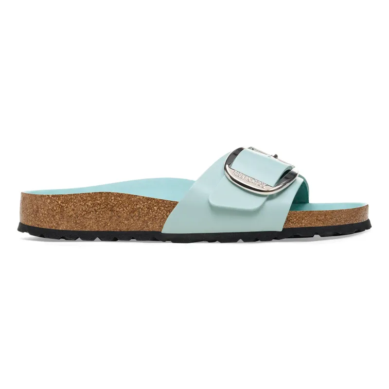 Women's sandals Birkenstock Madrid Big Buckle Natural Leather Patent