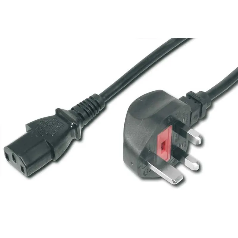 FDL 2M UK MAINS CABLE - UK PLUG TO IEC C13 SOCKET - 1.0mm / 10A