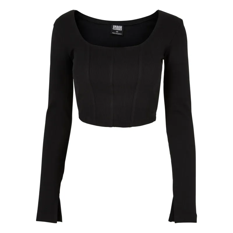 Women's long sleeve crop top Urban Classics