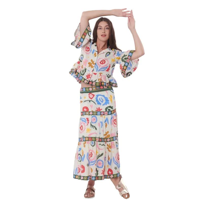 Bohemian Long Skirt Woman Derhy Vastie
