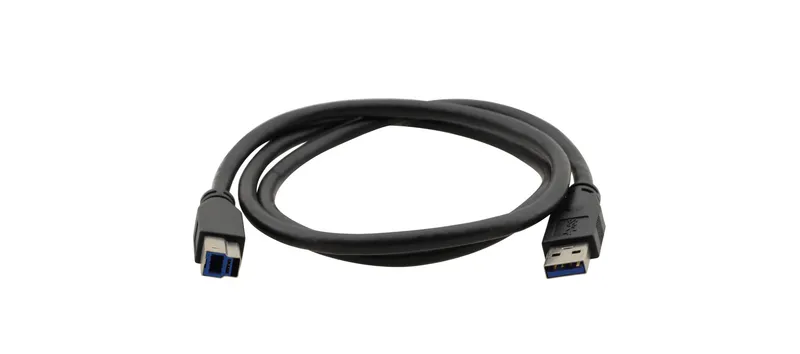 Kramer Electronics 3ft USB3.0-A - USB3.0-B USB cable USB 3.2 Gen 1 (3.1 Gen 1) 0.9 m USB A USB B 5 Gbit/s Black