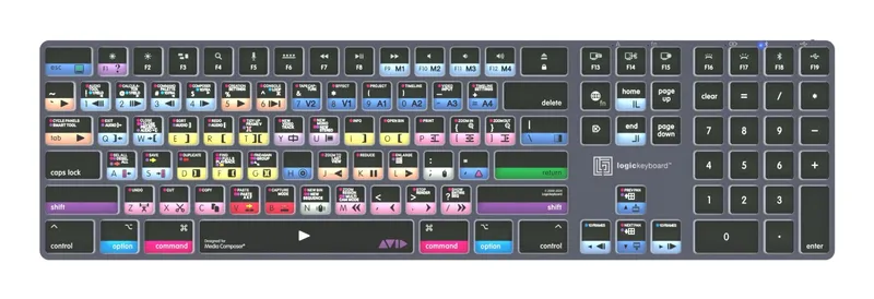 Logickeyboard LKB-MCOMP-TM-UK keyboard Office Bluetooth QWERTY English Grey Titanium