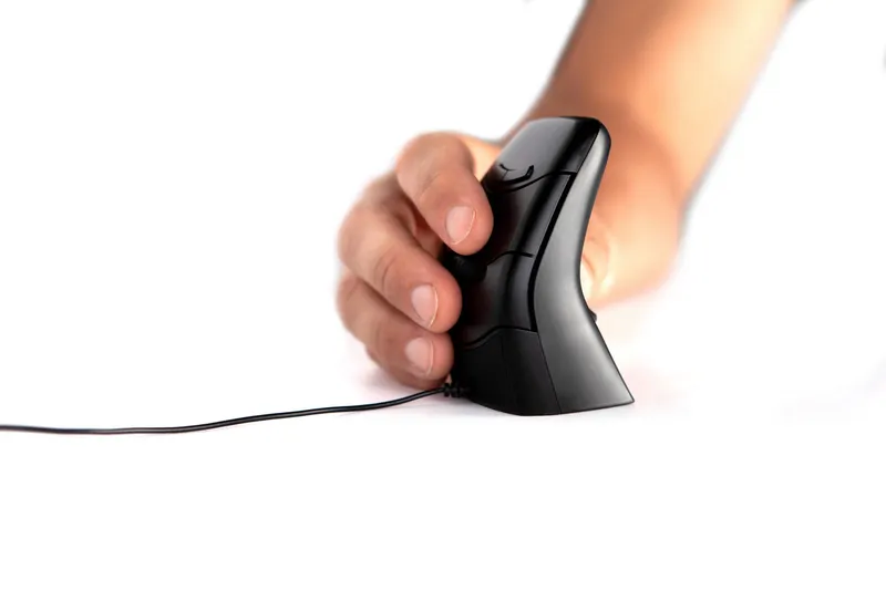 DXT Mouse DXT03 Mouse is a wired compact ergonomic ambidextrous mouse