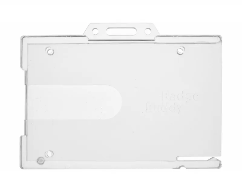 Badge Buddy Enclosed Badge Buddy ID Card Holders - Landscape (Pack of